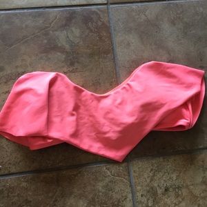 Volcom ruffle bikini top